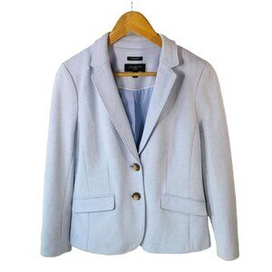 Talbots Petite Aberdeen Knit Piqué Blazer – Size 8P – Light Blue